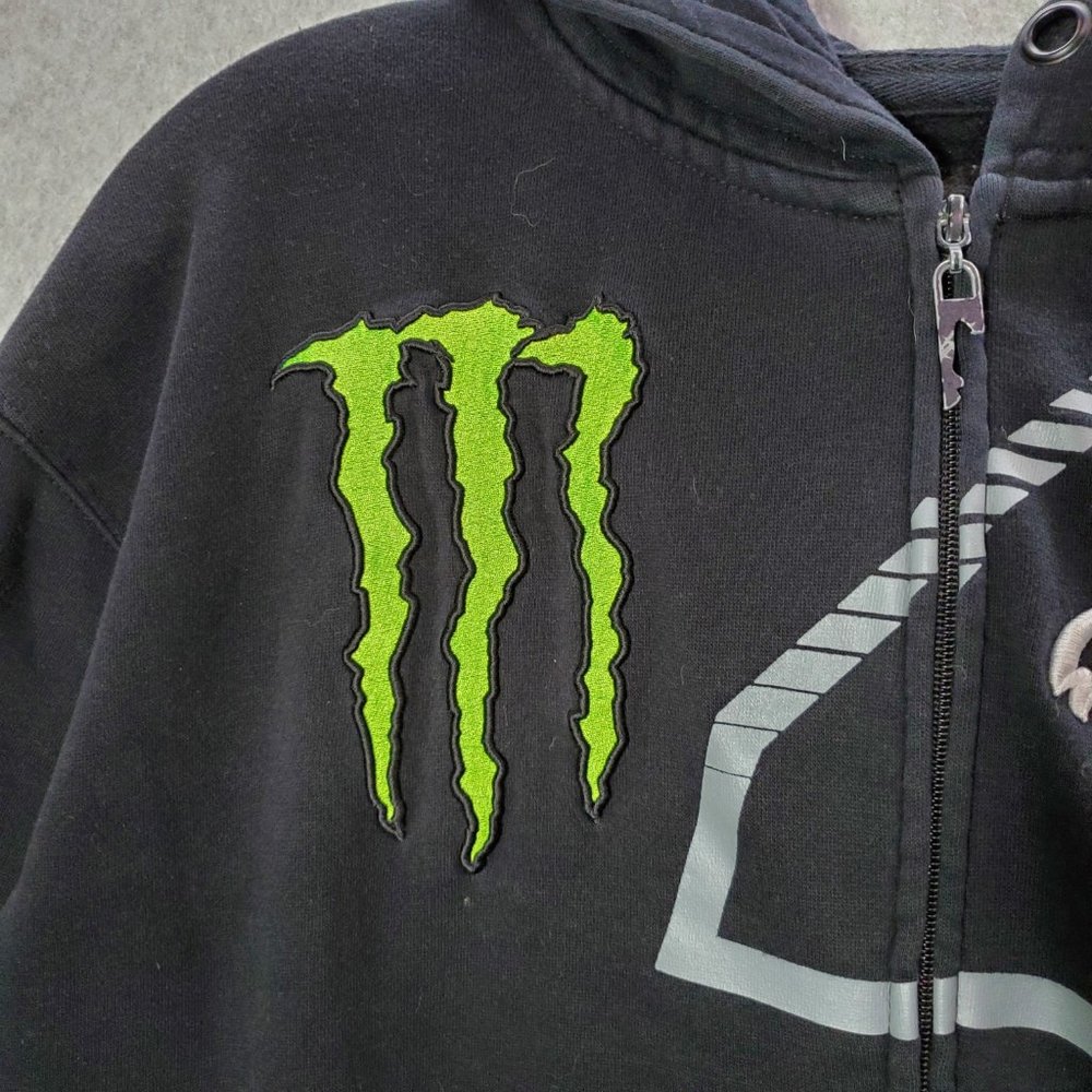 Fox x Monster Men Sweatshirt XL‎ Hoodie 4 Ricky Carmichael Embroidered READ - Picture 3 of 16